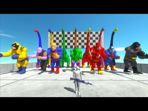 Brachiosaurus vs King Kong Dc Marvel Fps Avatar Speed Race Championship Hunting Found Jurassic world