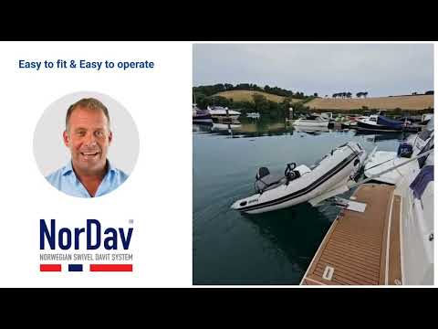 Easy to install and easy to operate. The ultimate dinghy davit system for your bathing platform.