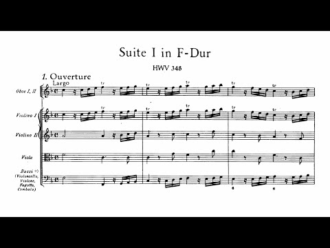 Händel: Water Music Suite No. 1 in F major, HWV 348 (with Score)