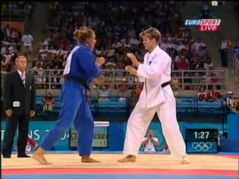Judo Olympia Athen 2004 Urska Zolnir vs Marie Helene Chisholm