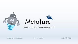 MetaJure Automated Document Management YouTube Video
