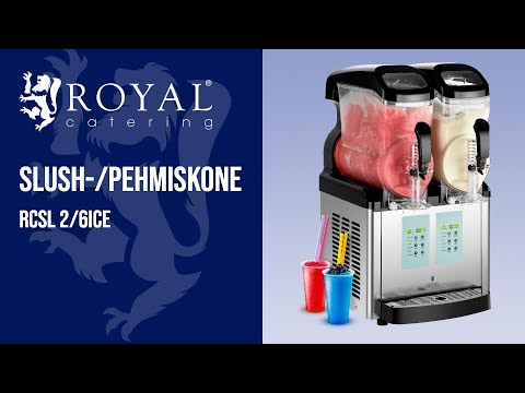 video - Slush-kone - 2 x 8 litraa - pehmistoiminto