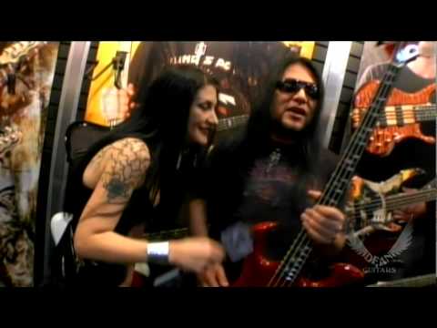 Bob Zilla of Hell Yeah and Metal Sanaz for Dean Guitars NAMM 2010
