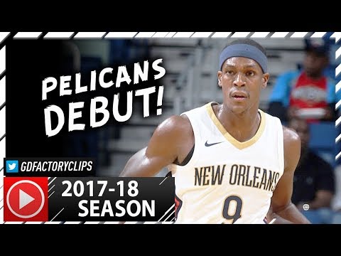 Rajon Rondo Full PS Highlights vs Bulls (2017.10.03) - 5 Pts, 8 Ast, Pelicans Debut!