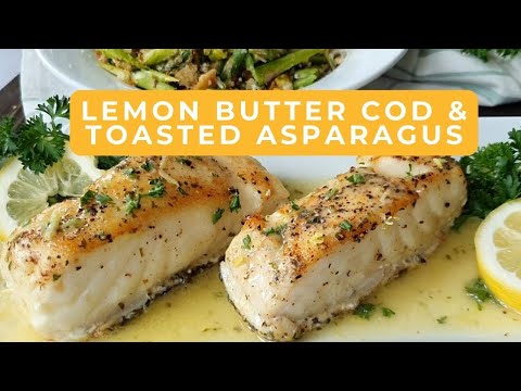 Lemon Butter Cod & Asparagus Salad | IN UNDER 20 MINUTES