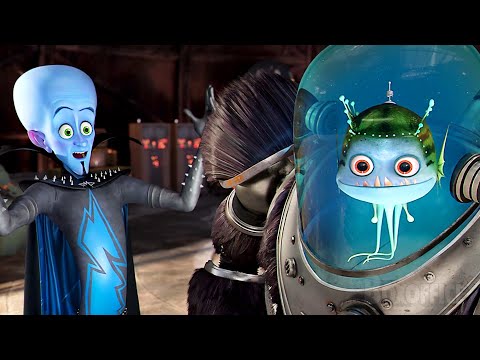 ¡Cuando el villano vence al superhéroe! | Megamente | Clip en Español