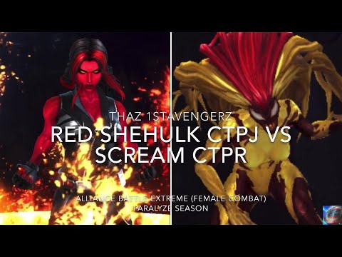 [ABX] Red she hulk CTP Judgement VS Scream with CTP Rage (Paralyze Season)