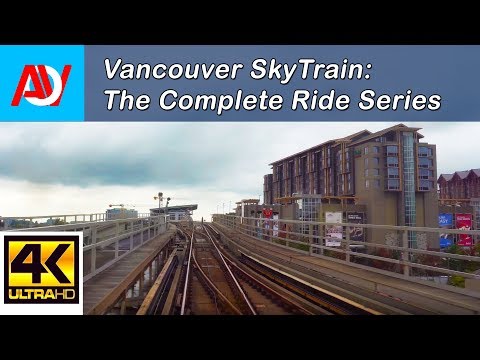 Vancouver SKYTRAIN: CANADA LINE OUTBOUND Pt. 2 of 3, Broadway to Bridgeport - The Complete Ride 4K