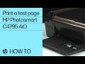 Printing a Test Page - HP Photosmart C4795 All-in ...