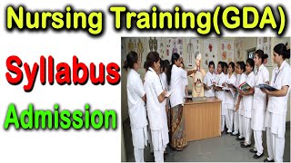 Free Nursing Training /General Duty Assistant /Jr. Nursing full details Syllabus & Free Admission