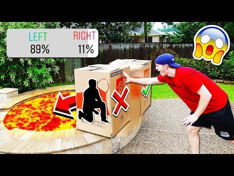 DON'T PUSH THE WRONG MYSTERY BOX INTO LAVA!