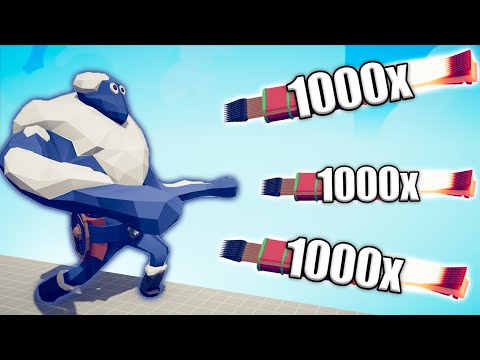 1000x OVERPOWERED FIREWORK ARCHER vs UNITS - TABS | Totally Accurate Battle Simulator 2023