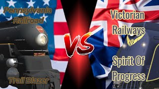 PRR Trail Blazer Vs. VR Spirit Of Progress (Trainz 2019)