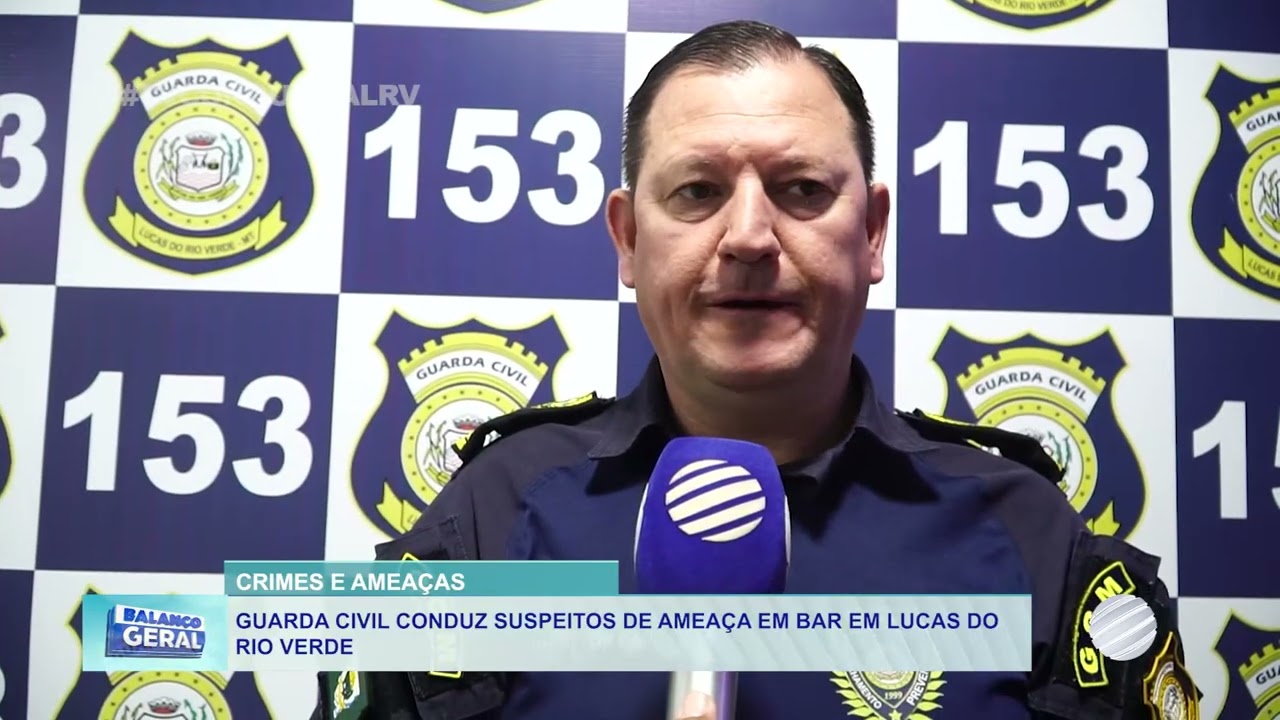 Guarda Civil conduz suspeitos de ameaça em bar em Lucas do Rio Verde