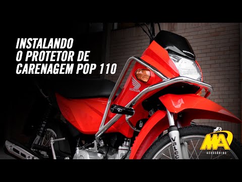 COMO INSTALAR O PROTETOR DE CARENAGEM MA ACESSÓRIOS NA POP 110