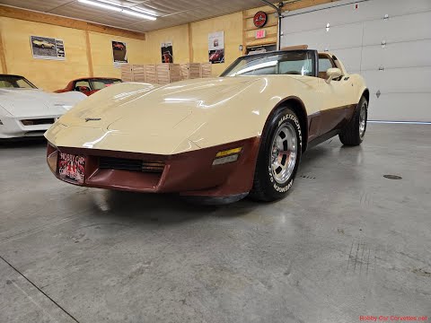 1981 Beige Dark Bronze Corvette For Sale Video