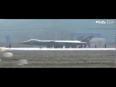China's J-20 stealth fighter best high speed taxi video 09/01/2011 HD