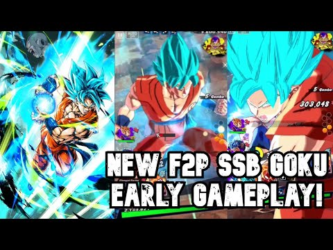 NEW F2P SSB GOKU! EARLY FULL GAMEPLAY! - Dragon Ball Legends