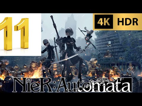 NieR: Automata Walkthrough Part 11 ( Ending B  )| 4K 60 FPS HDR | PS5 BC