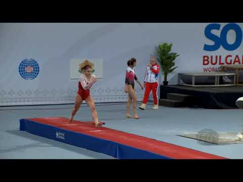 DELOGE Marie (FRA) - 2017 Trampoline Worlds, Sofia (BUL) - Qualification Tumbling Routine 1