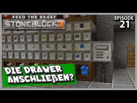 Ich versuche die Drawer mit dem  ME System zu verbinden #21 ⛏️Minecraft  FTB Stoneblock 3 💎 Lets Pl