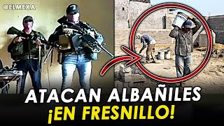 ¡Cobardes! Comando armado ataca obra de construcción y deja 4 albañiles heridos, en Fresnillo.