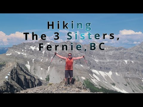 Hiking 3 Sisters in Fernie, BC, June 2023! Awesome 360 views! Bisaro Cave! What a Hike! Fernie Hikes