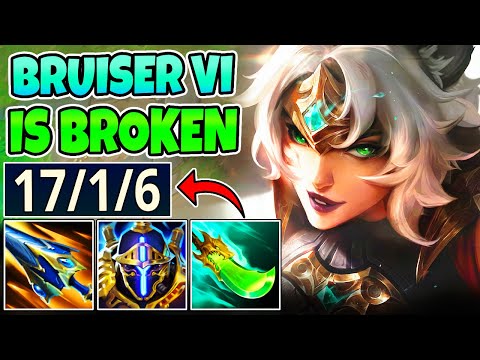 BRUISER VI MID DESTROYS ENEMIES - PRIMAL AMBUSH VI (THIS IS BROKEN) - League of Legends