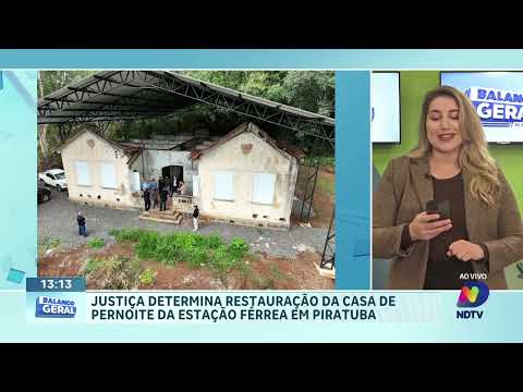 Casa ferroviária histórica de Piratuba terá obras de preservação