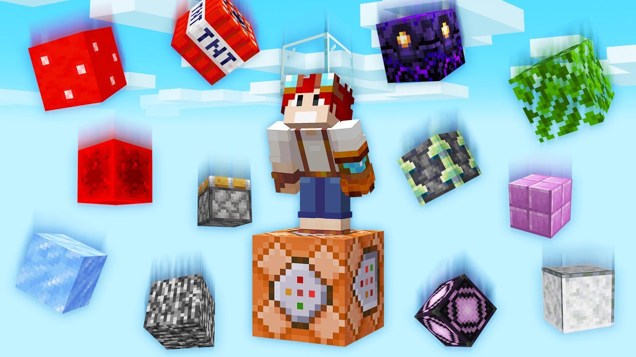 COMO EU CONSEGUI TODOS OS BLOCOS DO MINECRAFT