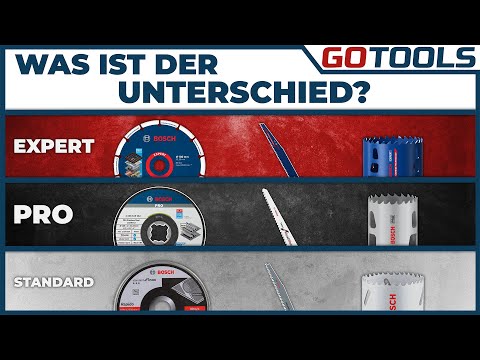 BOSCH EXPERT, PRO oder Standard. Du hast die Wahl. Der Vergleich zu Leistung und Standzeit