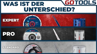 BOSCH EXPERT, PRO oder Standard. Du hast die Wahl. Der Vergleich zu Leistung und Standzeit