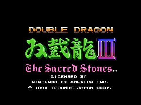 Double Dragon III: The Sacred Stones (Rosetta Stone). NES. Walkthrough