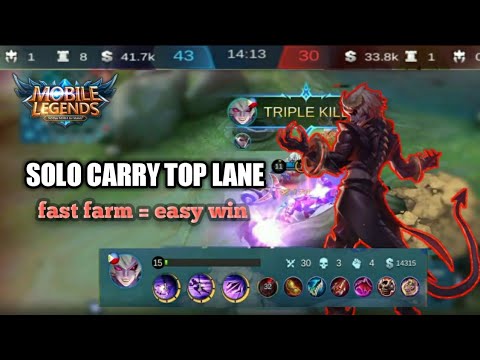 Dyrroth solo carry top lane | 30 kills in a single match | Kakashi