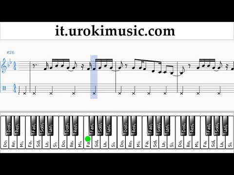 Corso di Pianoforte (mano destra) Major Lazer & DJ Snake - Lean On Tablature Tab Parte#2 um-i276