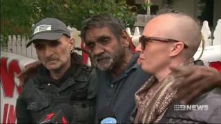 Nine News: Police evict squatters claiming rights to East West Link houses