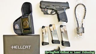 SPRINGFIELD ARMORY HELLCAT OSP 9MM MICRO COMPACT PISTOL | UNBOXING W/ EXTRAS!! 🔥 📦 #hellcat