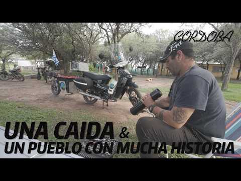 UNA CAIDA Y UN PUEBLO LLENO DE HISTORIA- CORDOBA, ARG. 🌏🏍️😱