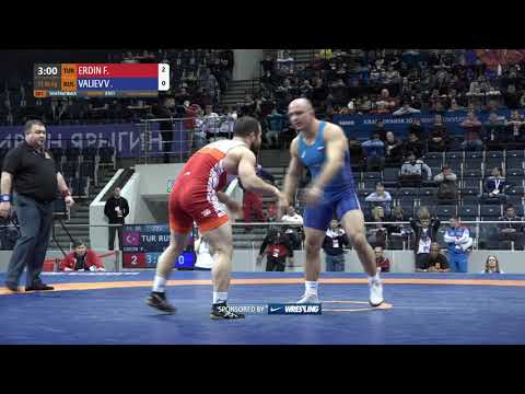 1/2 FS - 86 kg: F. ERDIN (TUR) v. V. VALIEV (RUS)