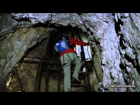 Lagazuoi-Mine WW1 - Kriegsstellungen, Höhlen und Bunker - Abenteuer Alpin 2011 (Folge 9.3)