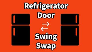 How to change the way a refrigerator door opens
