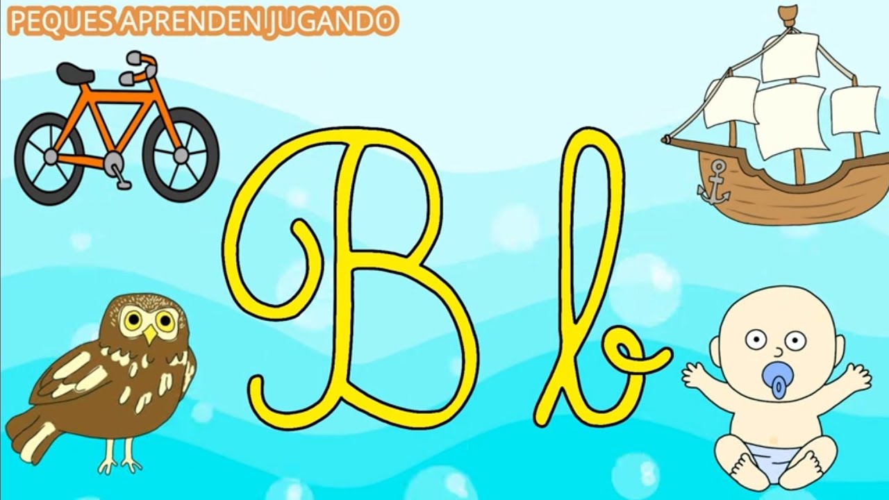 El abecedario en letra cursiva para niños Mayúscula y minúscula Video de Peques Aprenden Jugando