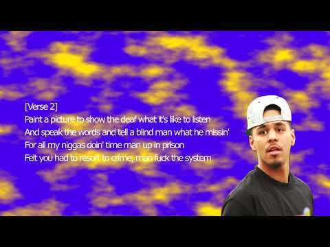 J. cole - I get up (Lyrics)  *RARE SONG*