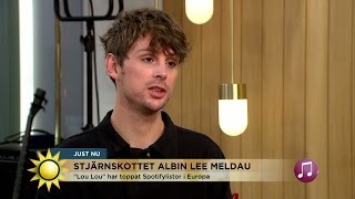 Albin Lee Meldau om succélåten - Nyhetsmorgon (TV4)