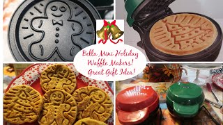 🎄BELLA & DASH WAFFLE MAKERS! SIDE BY SIDE COMPARISON! FESTIVE CHRISTMAS TREE & GINGERBREAD MAN!🎅🏽