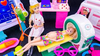 Download lagu 9 Minutes Satisfying Unboxing Barbie Pregnant Doll Gives Birth，Cute Nurse Medical Center Playsets mp3