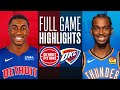 PISTONS at THUNDER | FULL GAME HIGHLIGHTS | October 30, 2023