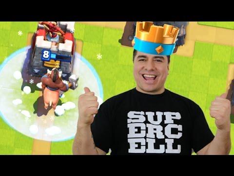 BE A KING ! BEST FREEZE HOG RIDER DECK ! (CC en Español) CLASH Royale Best decks !