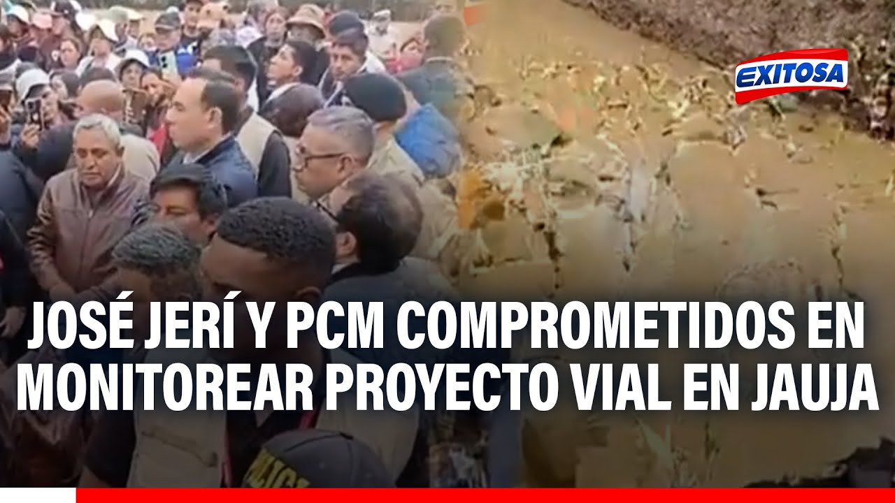 🔴🔵 Jerí y PCM se han comprometido en inspeccionar proyecto vial en Jauja, señala alcalde de Pancán