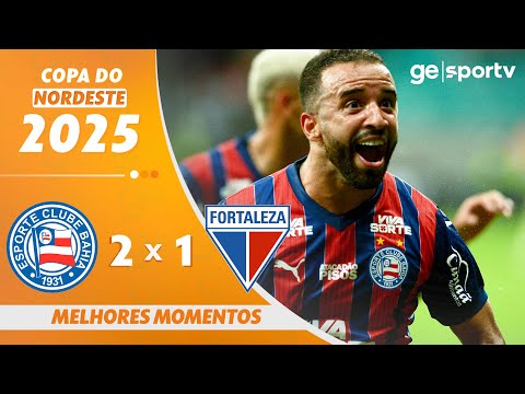 Gols e lances de Bahia x Fortaleza